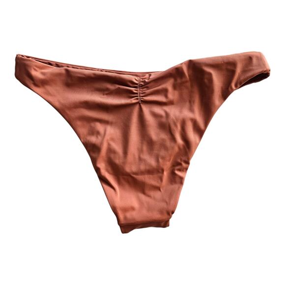 ANDIE Swim Women's S Symi Bottom Cedar Brown Bikini AB431 NEW NWT - Picture 3 of 5